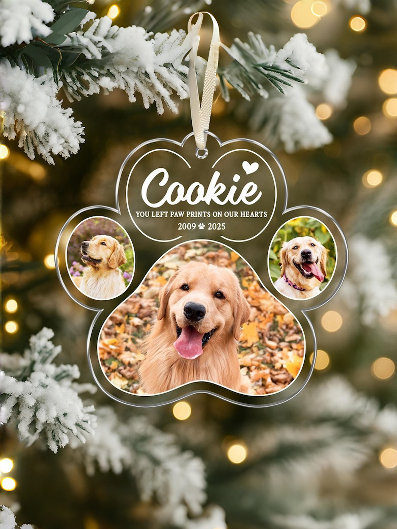 Custom Acrylic Pet Memorial Ornament